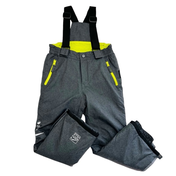 Northville Rodeo Gray Snow Bib Overalls - Picture 1 of 6